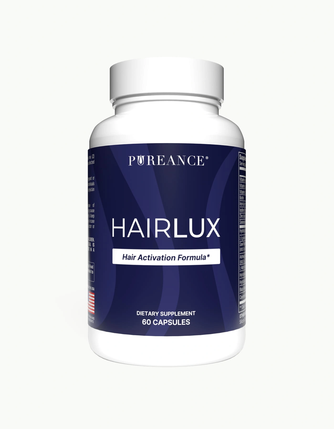Pureance HairLux bottle - a supplement for hair growth