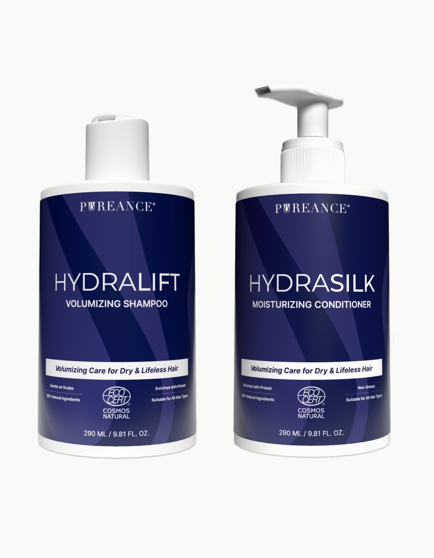 Pureance HydraLift shampoo and HydraSilk conditioner duo