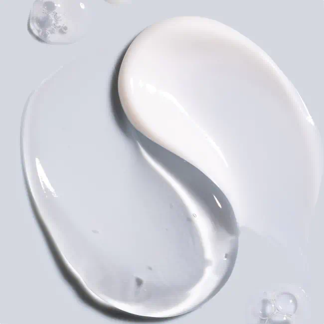 Two smooth skincare textures