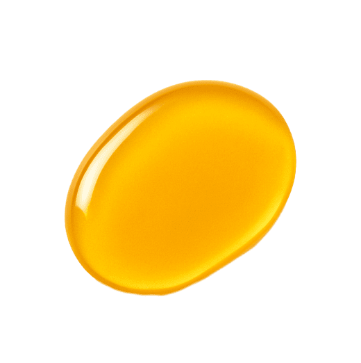 A bright yellow oil texture with a glossy, fluid finish