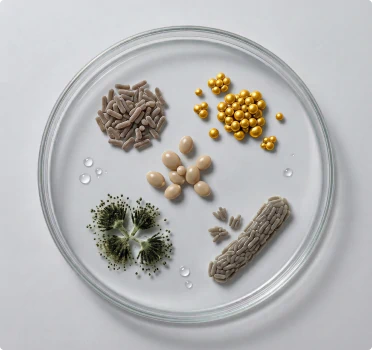 Petri dish with harmful microbes