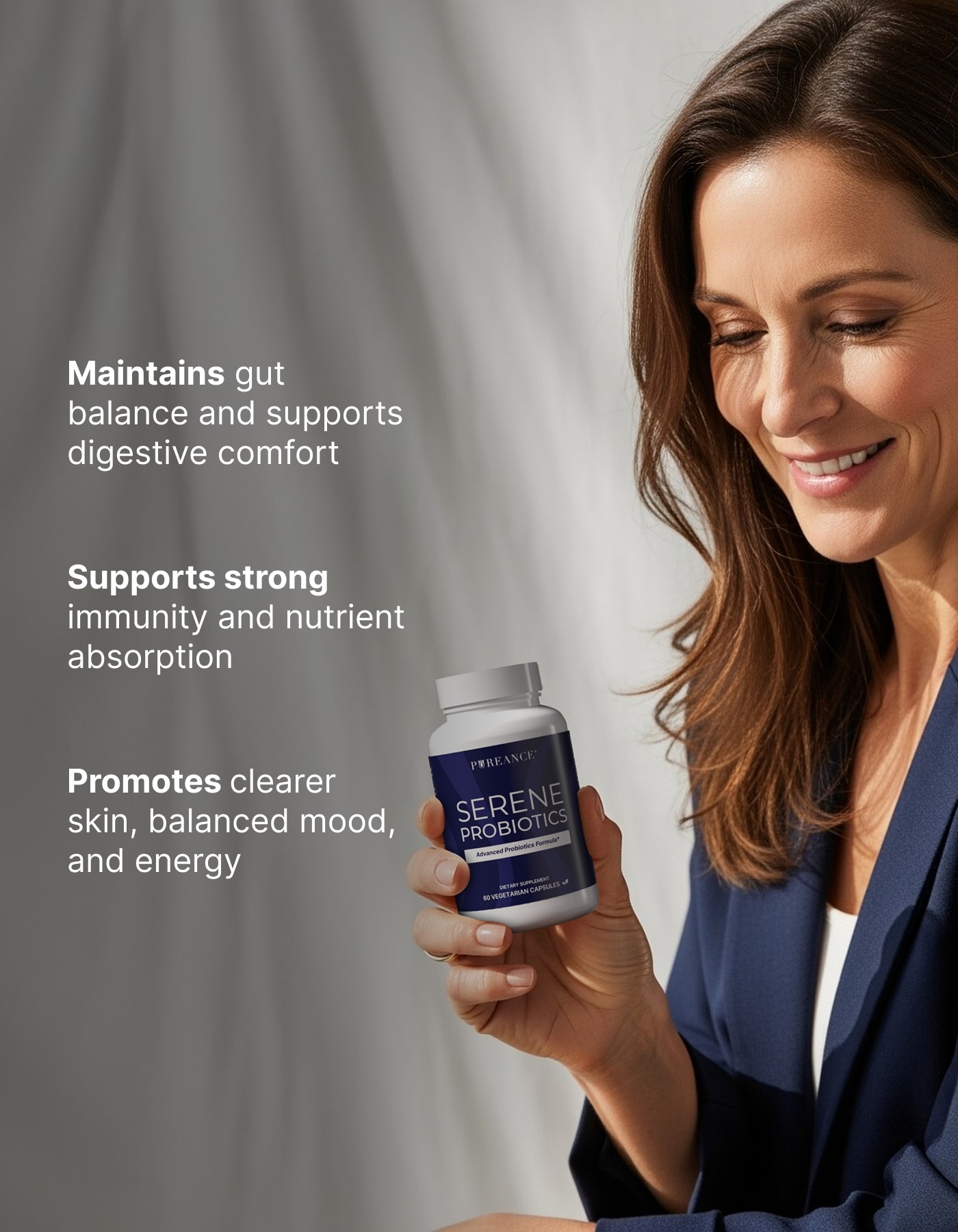 Gut-nourishing probiotic formula for balance and wellness