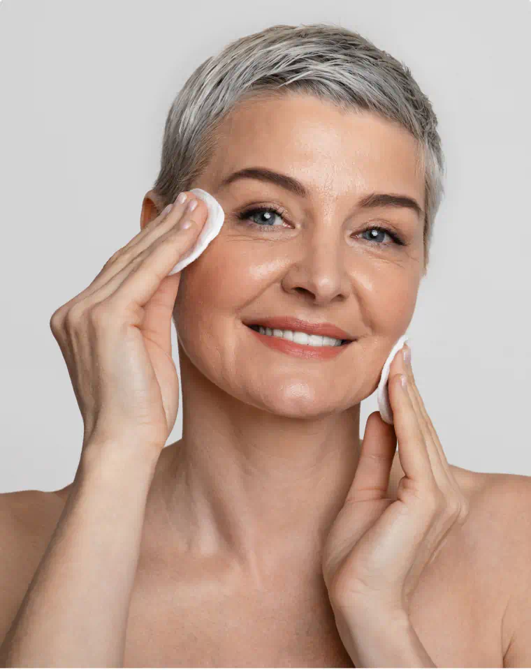 Cleansing the under-eye area